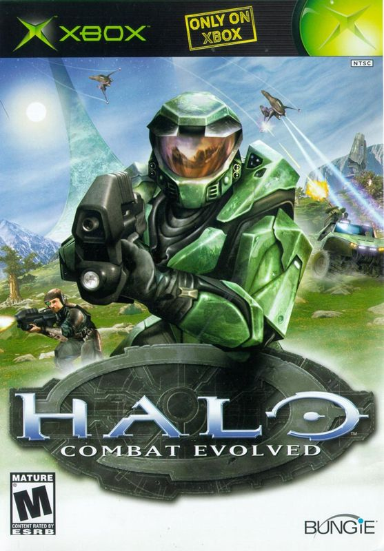 Complete North American Halo Combat Evolved original Xbox front cover