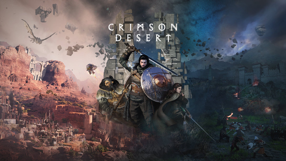 Official Crimson Desert base-game key art featuring Kliff and the game logo