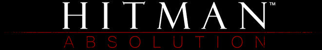 Original Hitman: Absolution text logo in white and red on black; not Switch 2 gameplay