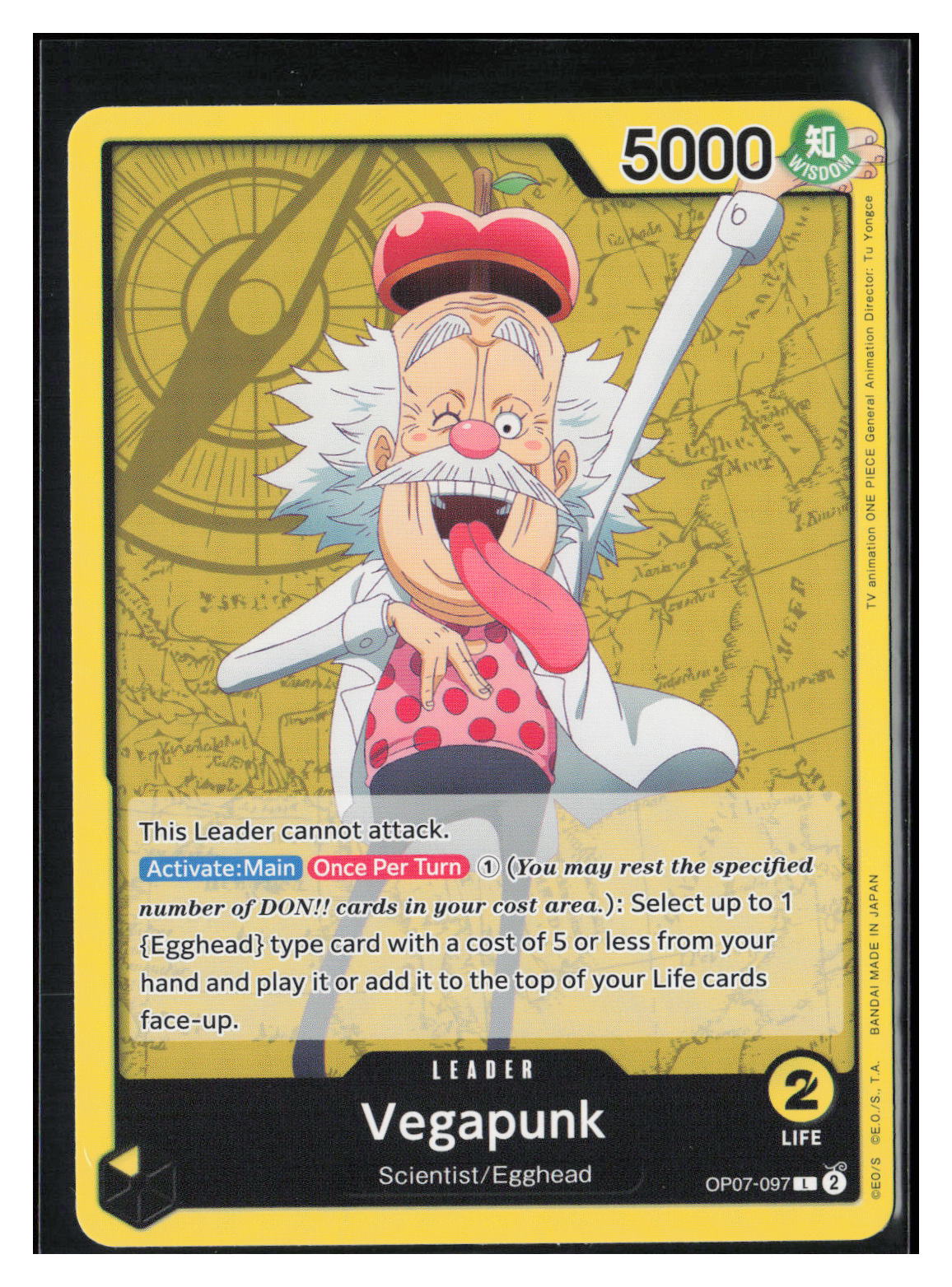 one piece card game vegapunk 500 Years in the Future Leader OP07-097 Character:Tinkerbell Cards Features Vegapunk as the What are these Japanese