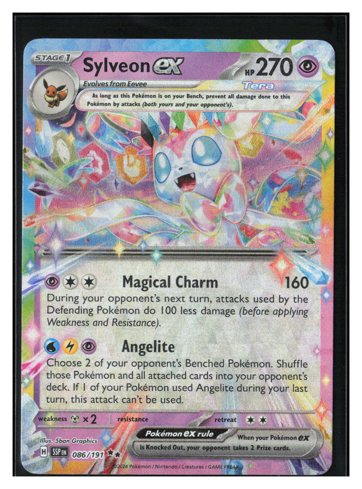 Surging Sparks Sylveon ex 086/191 Double Rare Pokemon ZypherTrading Surging Sparks Sylveon ex 086/191 Double Rare Pokemon ZypherTrading