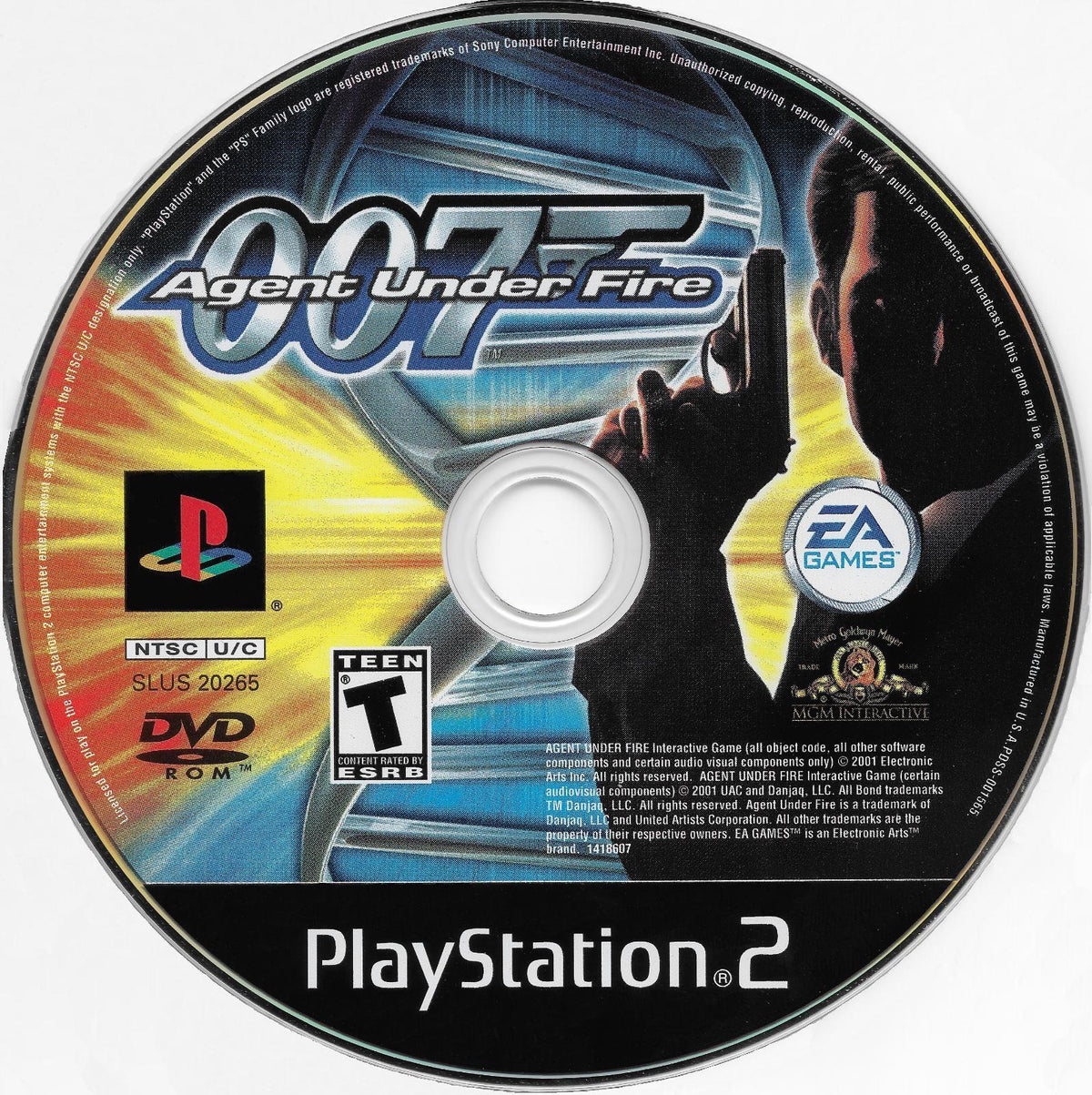 007: Agent Under Fire | PlayStation 2 | North America | physical media scan: Disc | PriceCharting