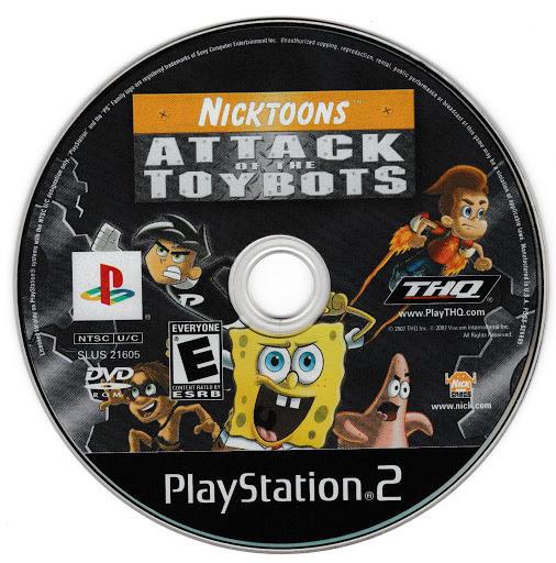 Nicktoons: Attack of the Toybots | PlayStation 2 | North America | physical media scan: Game Disc | PriceCharting