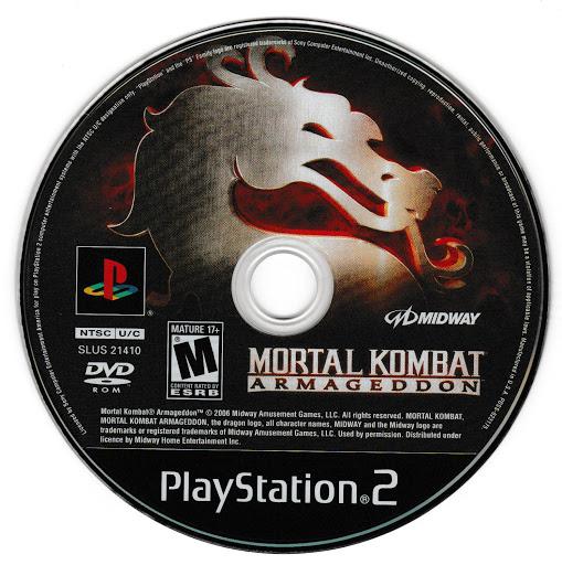 Mortal Kombat: Armageddon | PlayStation 2 | North America | physical media scan: Game Disc | PriceCharting