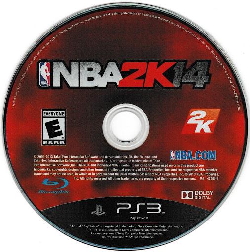 NBA 2K14 | PlayStation 3 | North America | physical media scan: Game Disc | PriceCharting