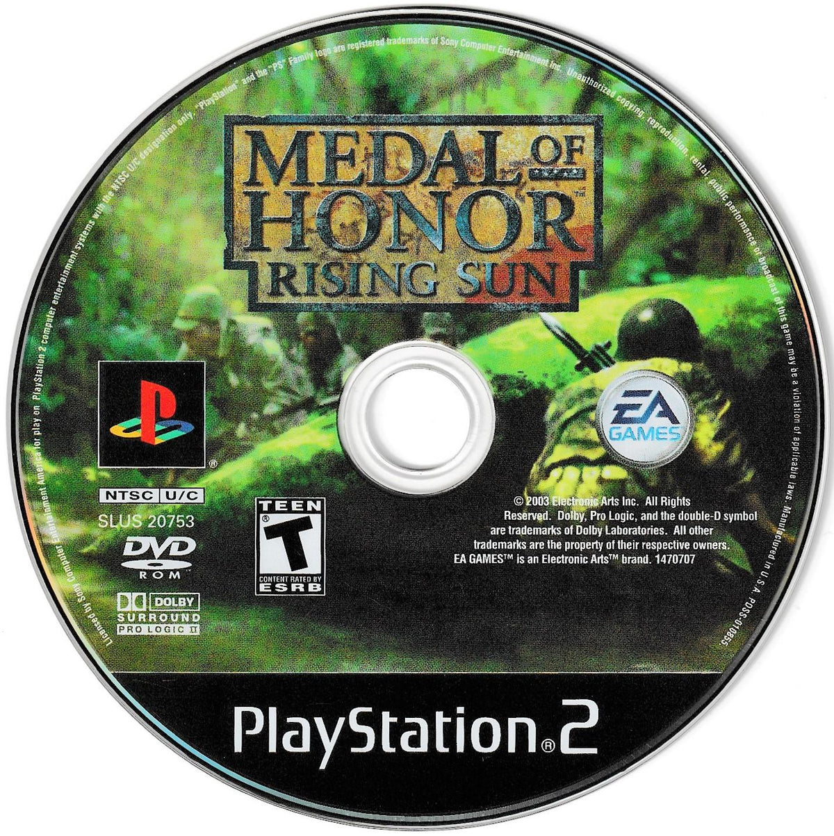 Medal of Honor: Rising Sun | PlayStation 2 | North America | physical media scan: Game Disc | PriceCharting