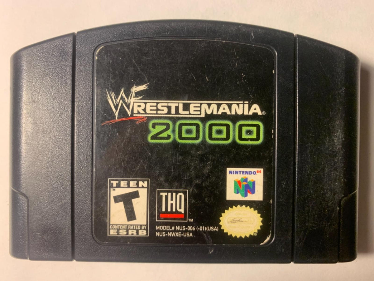WWF WrestleMania 2000 | Nintendo 64 | North America | physical media scan: Cartridge | PriceCharting