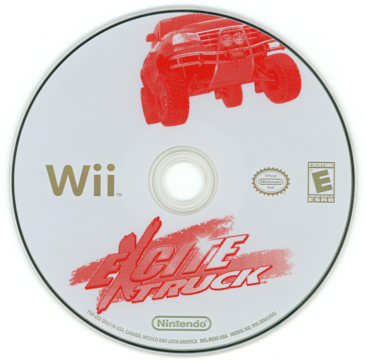 Excite Truck | Wii | North America | physical media scan: Disc | PriceCharting