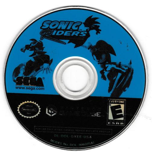 Sonic Riders | GameCube | North America | physical media scan: Game Disc | PriceCharting