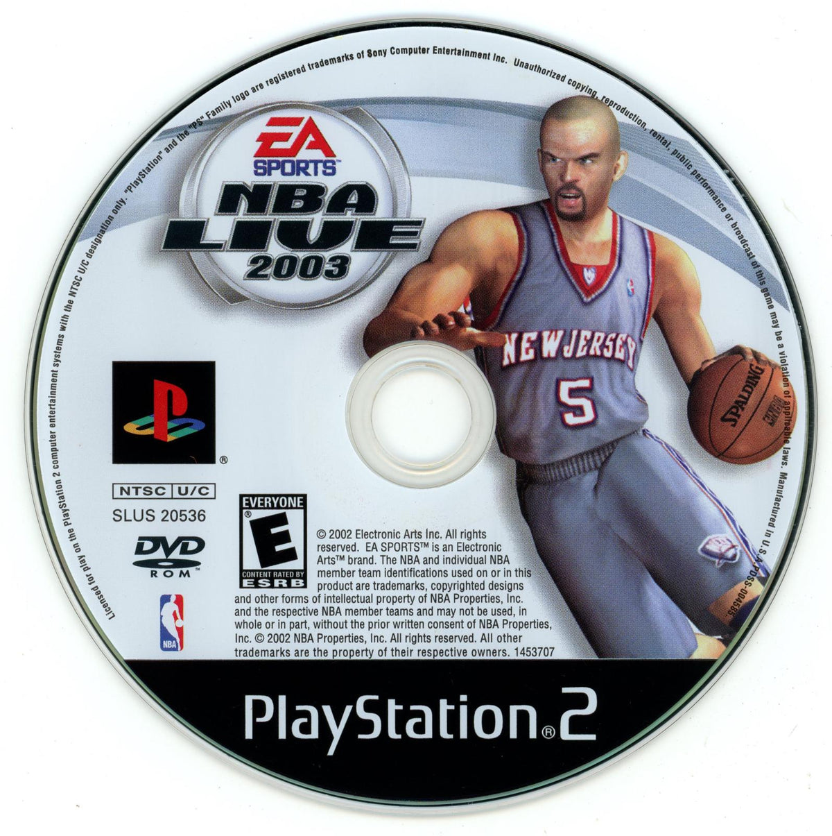 NBA Live 2003 | PlayStation 2 | North America | physical media scan: Disc | PriceCharting
