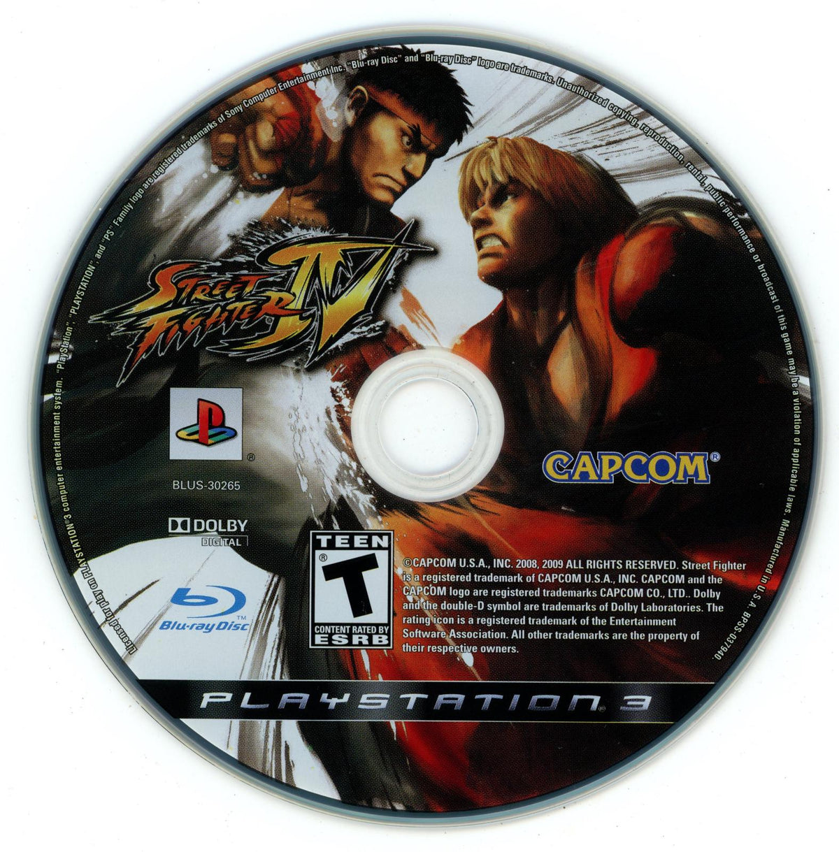 Street Fighter IV | PlayStation 3 | North America | physical media scan: Disc | PriceCharting