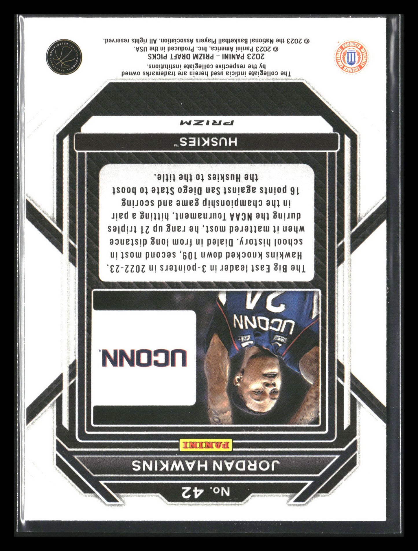 2023 Panini Prizm Draft Picks #42 Jordan Hawkins Choice Blue/Yellow/Green