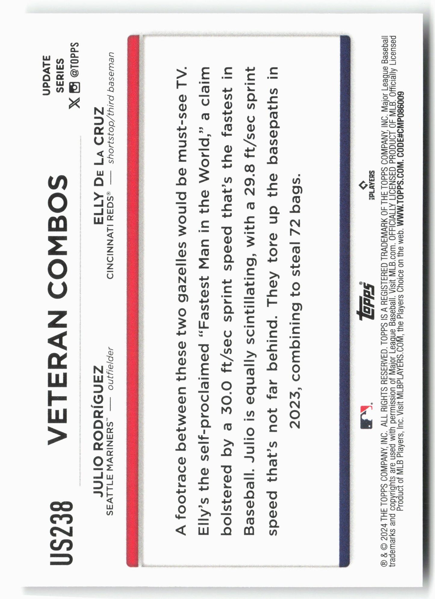 2024 Topps Update #US238 Toolsy Tandem: "J-Rod", Elly Impress CC