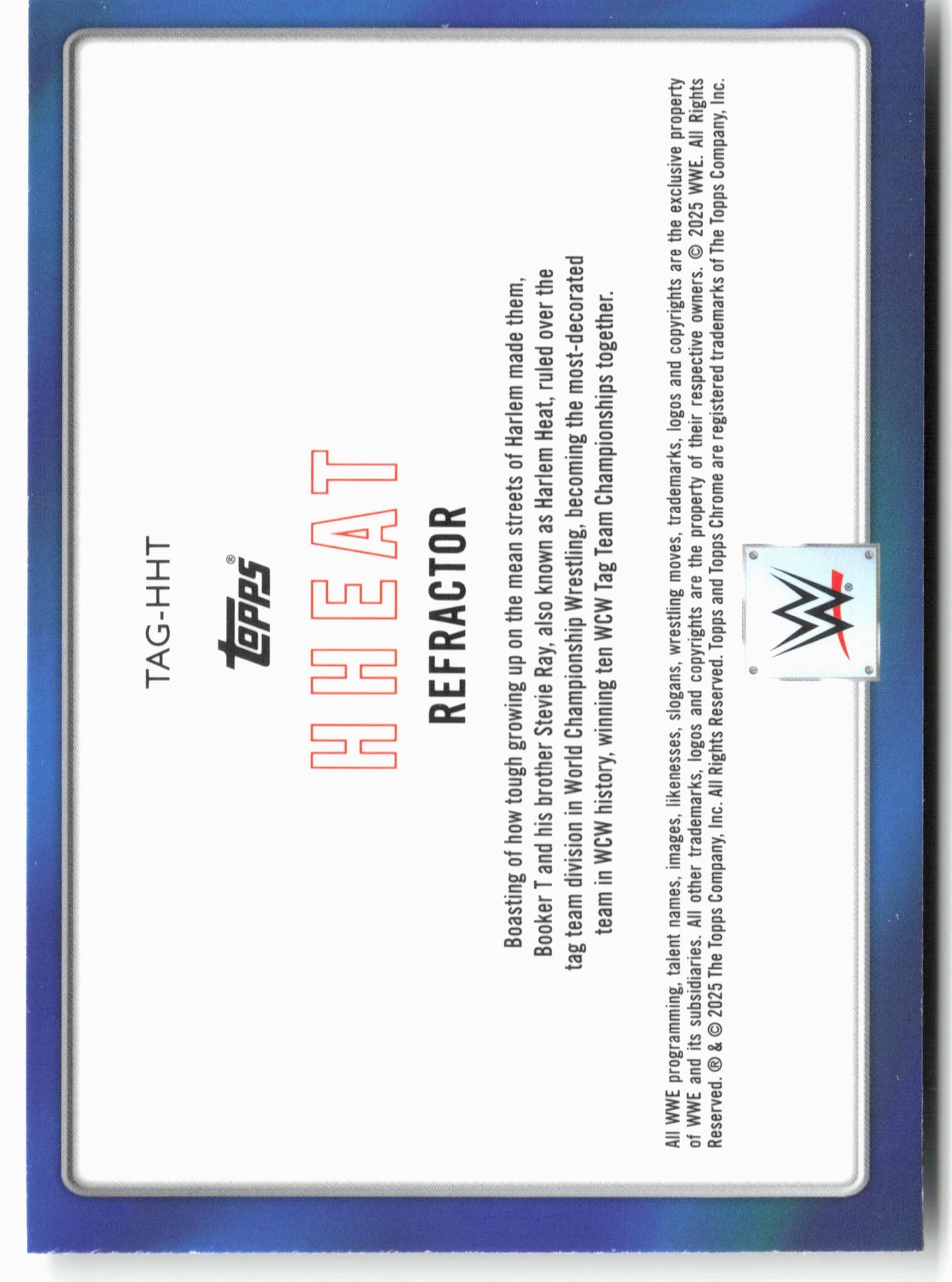 2025 Topps Chrome WWE #TAG-HHT Stevie Ray / Booker T Tag Team Refractor