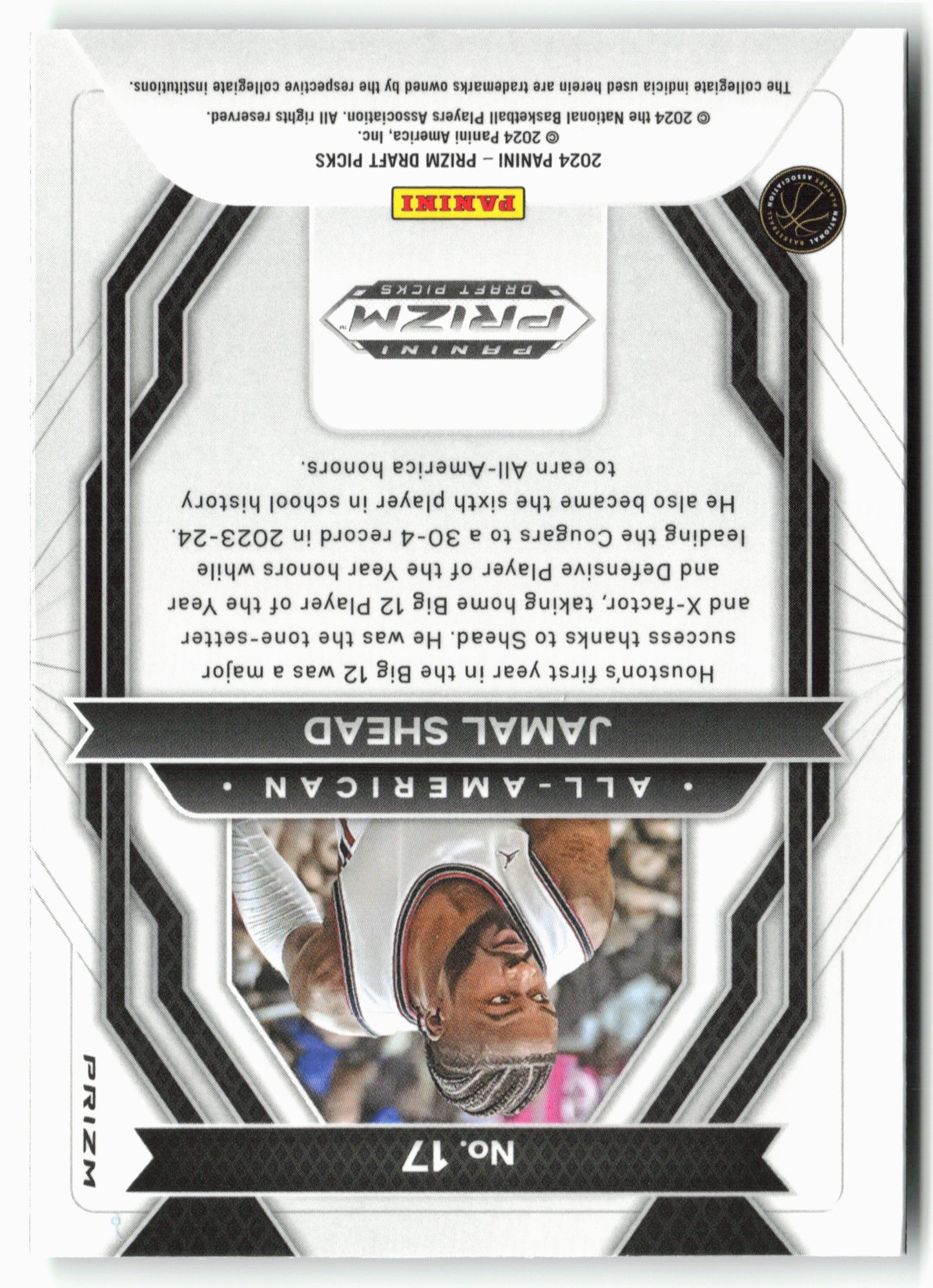 2024 Panini Prizm Draft Picks #17 Jamal Shead All-American Prizms Green