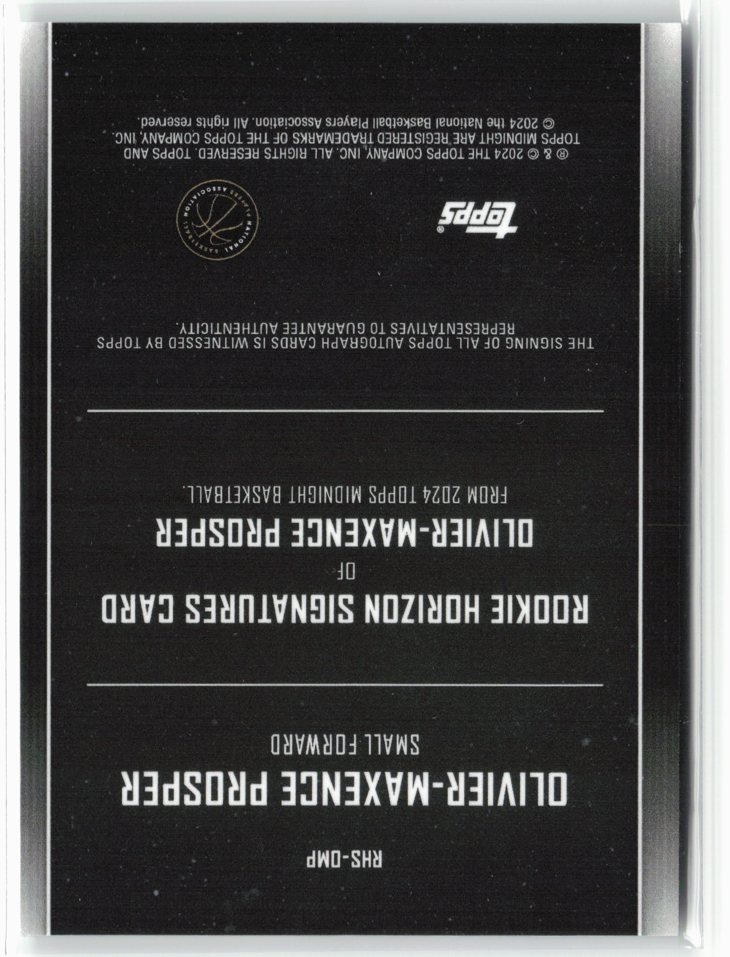 2023-24 Topps Midnight #RHS-OMP Olivier-Maxence Prosper Rookie Signatures