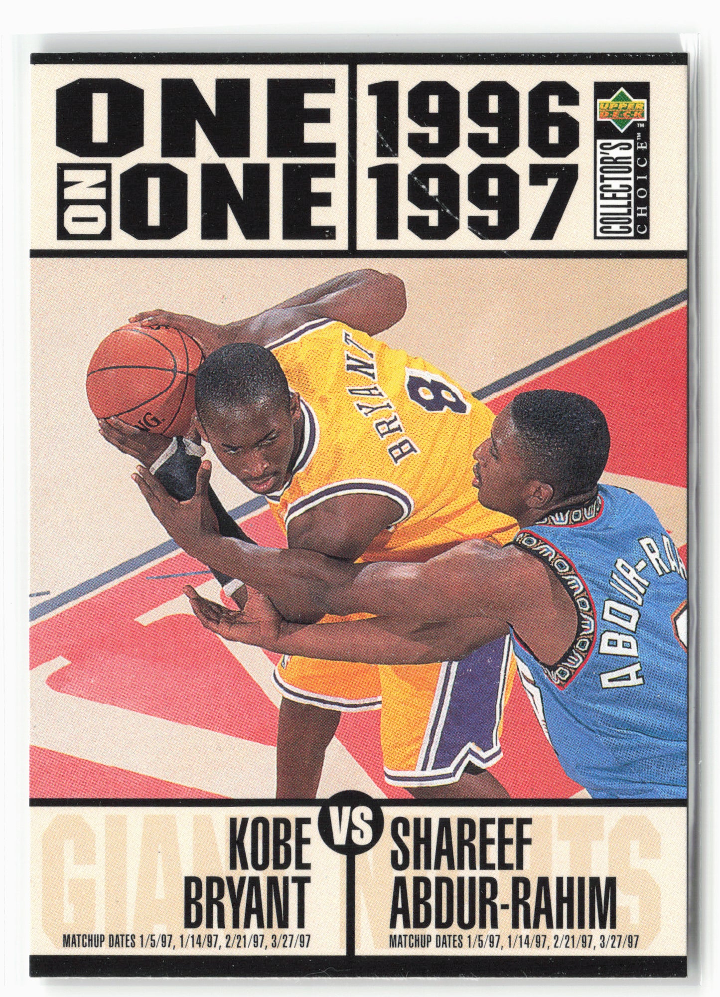 1996-97 Collector's Choice #361 Kobe Bryant / Shareef Abdur-Rahim