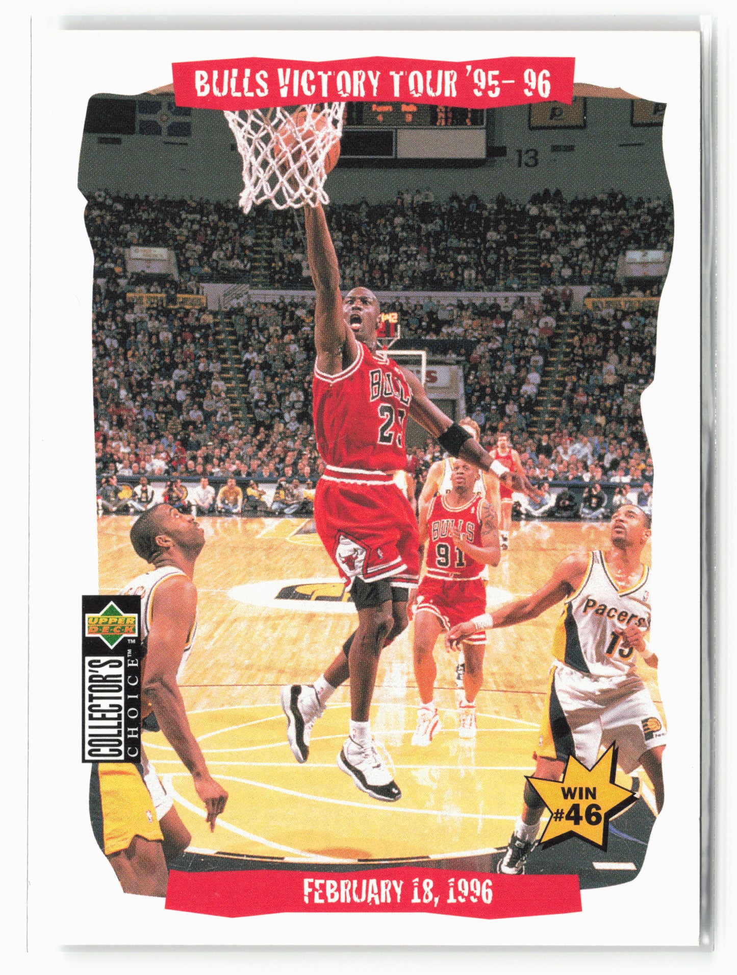 1996-97 Collector's Choice #26 Bulls Victory Tour '95-96: Win #46
