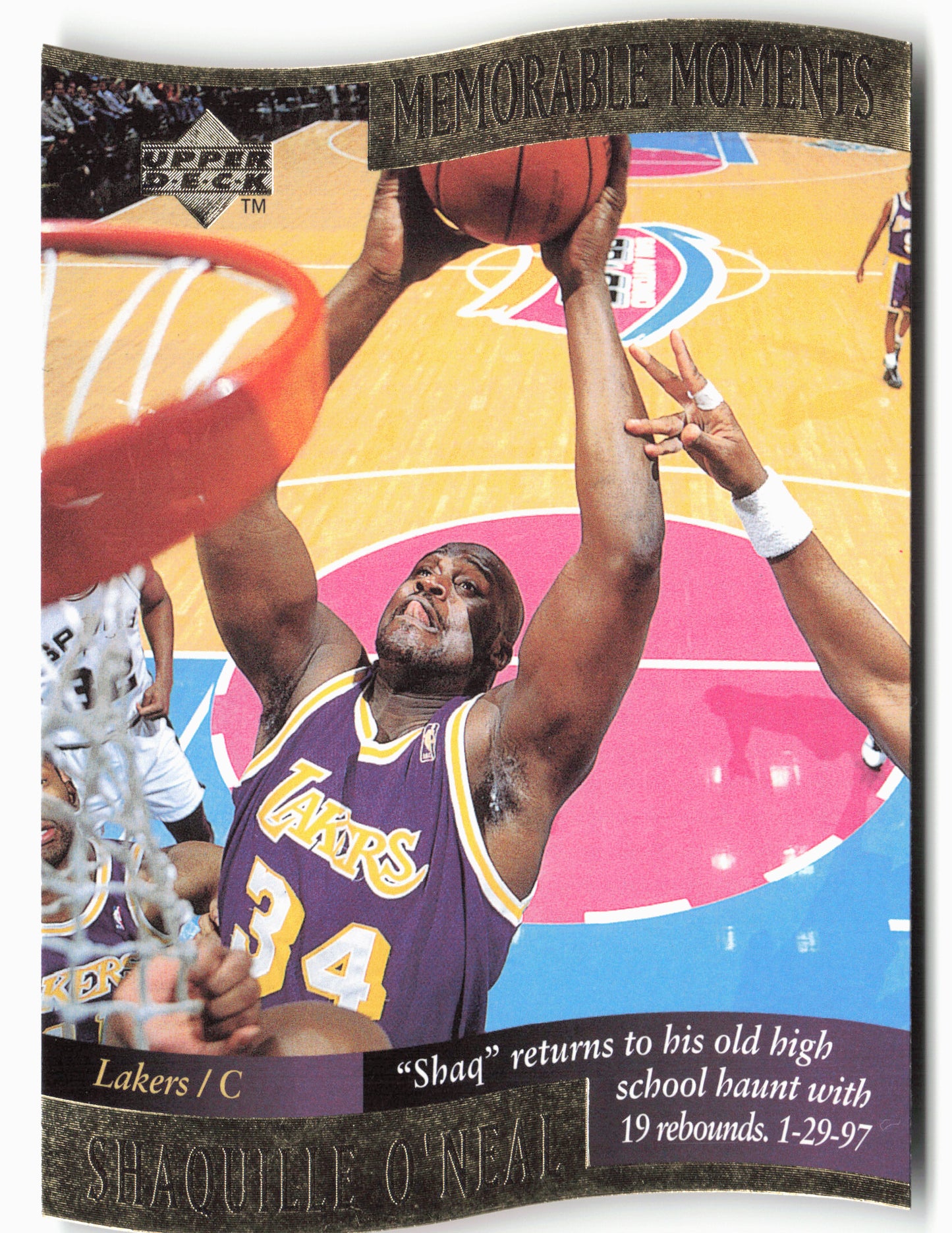 1996-97 Collector's Choice #7 Shaquille O'Neal Memorable Moments