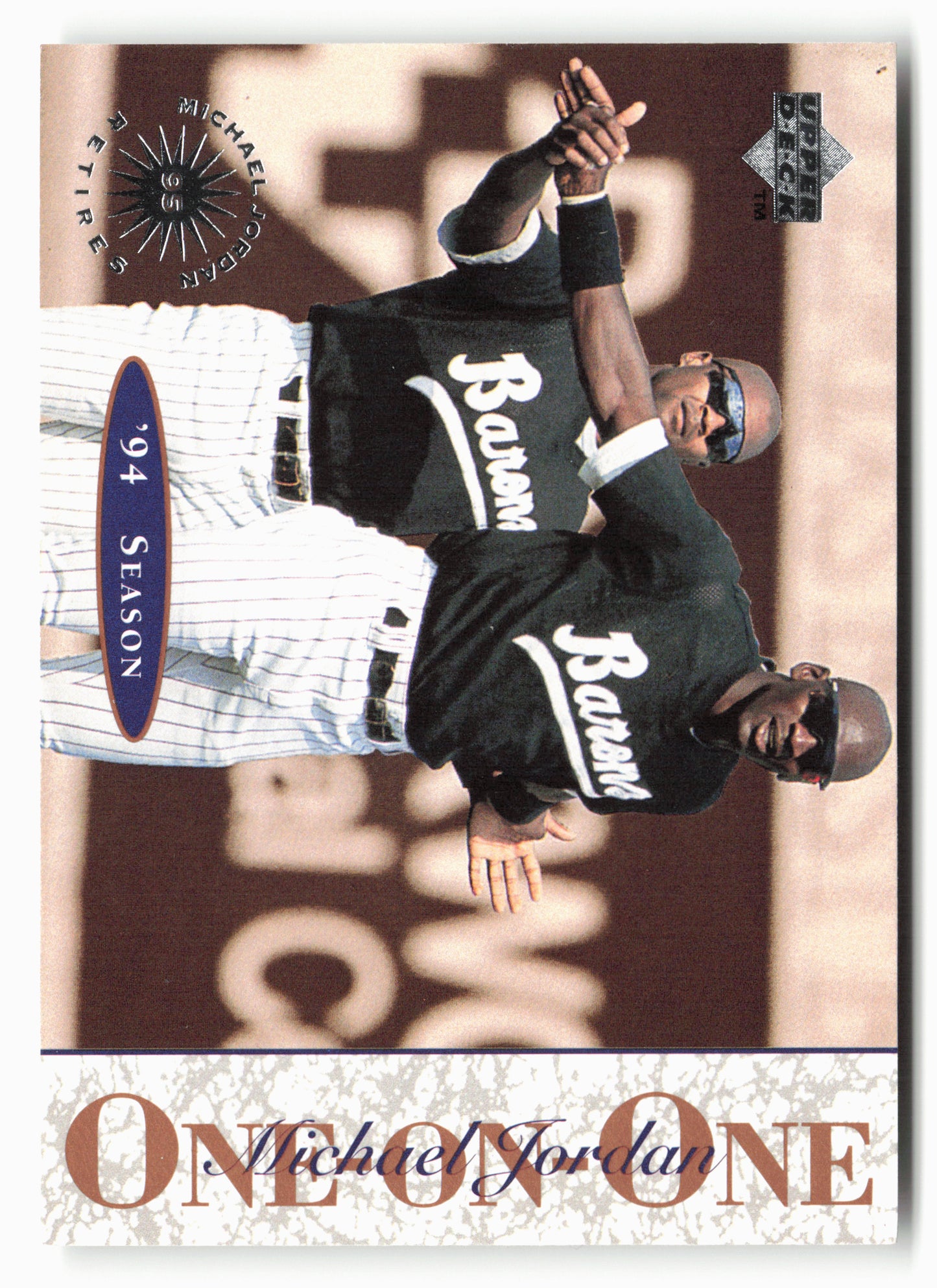 1995 Upper Deck Minor League #7 Michael Jordan Michael Jordan One On One