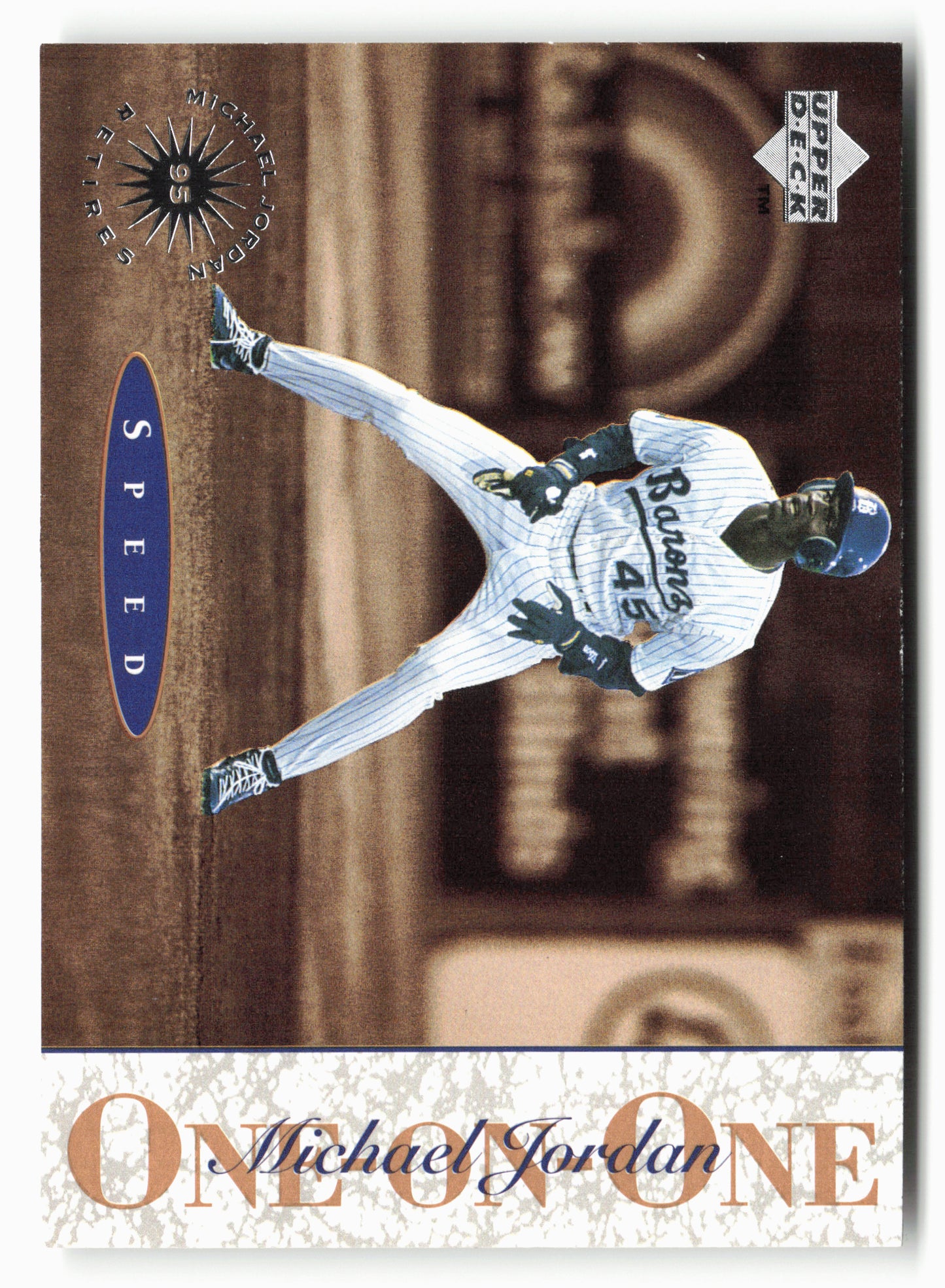 1995 Upper Deck Minor League #4 Michael Jordan Michael Jordan One On One