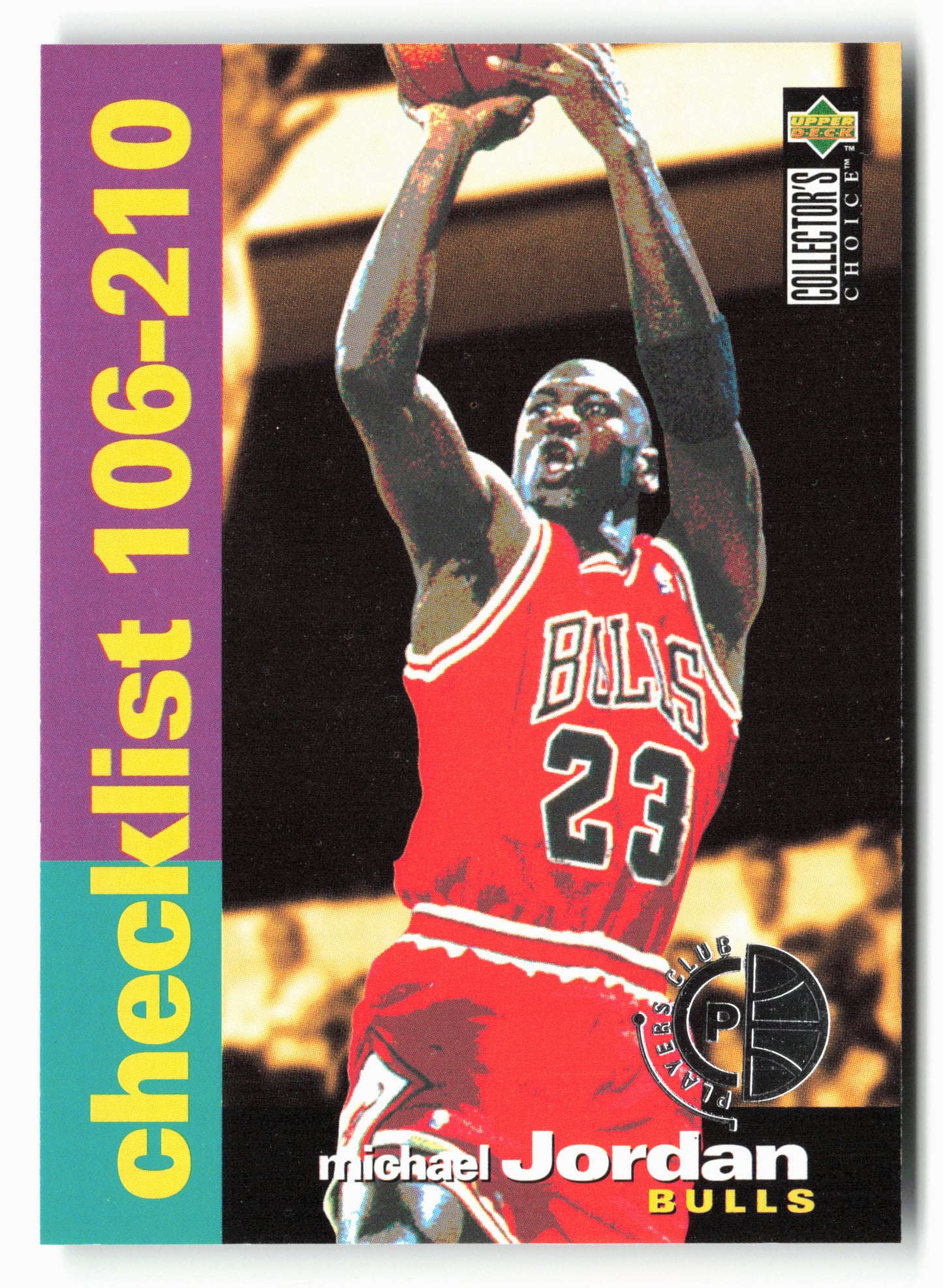 1995-96 Collector's Choice #210 Michael Jordan Player's Club