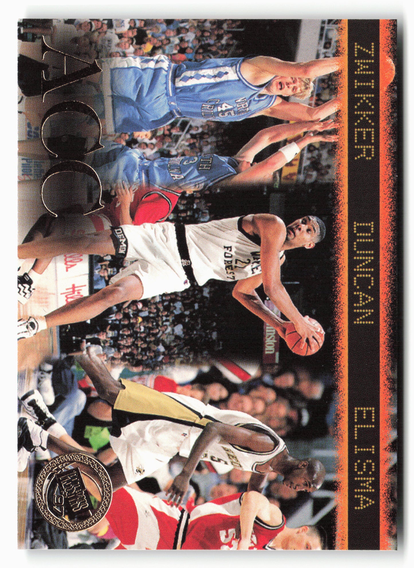 1997 Press Pass #41 Serge Zwikker / Tim Duncan / Eddie Elisma