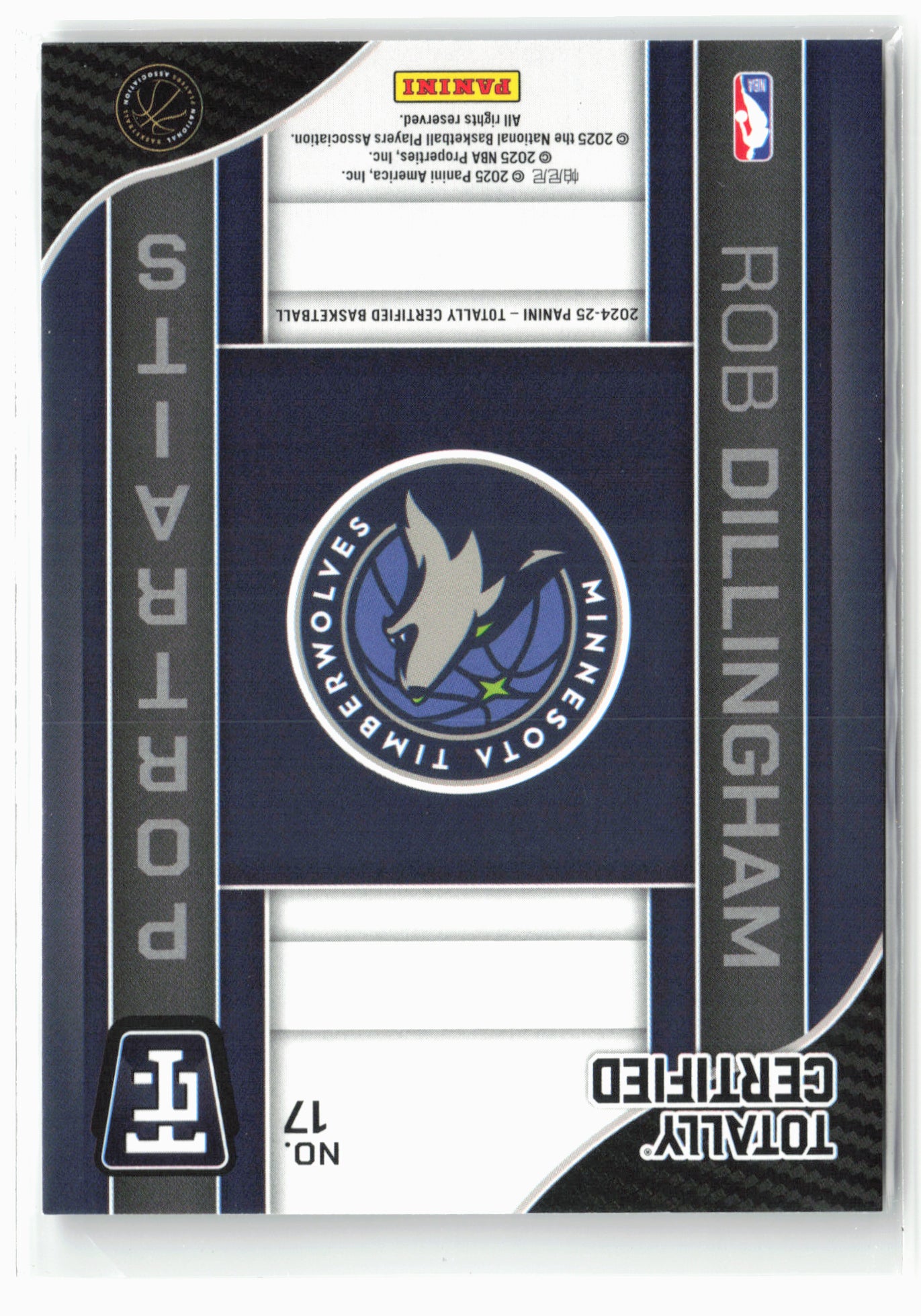 2024-25 Panini Totally Certified #17 Rob Dillingham Portraits