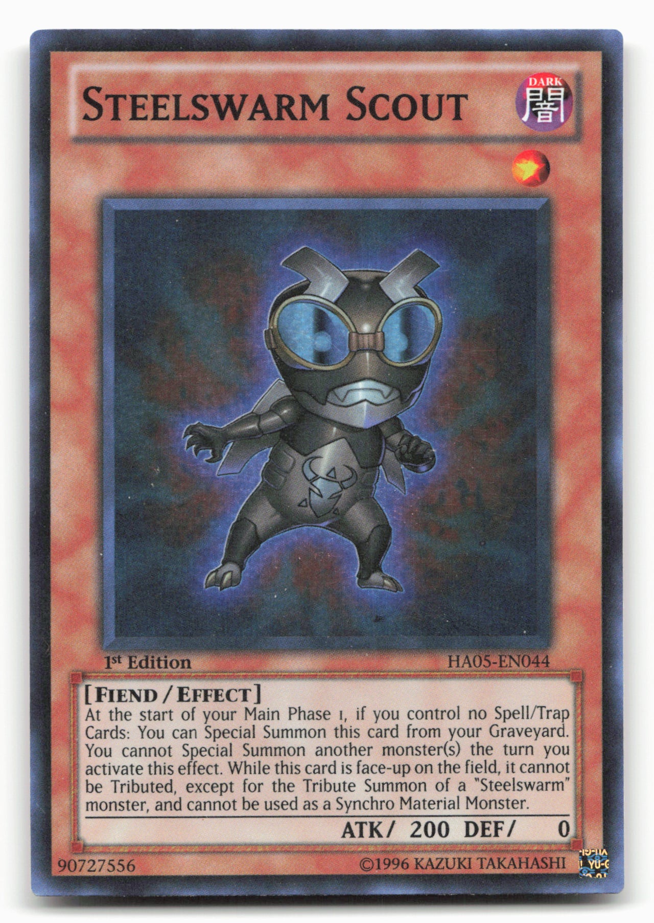 yugioh hidden arsenal 5 card list Hidden Arsenal 5: Steelswarm Invasion #HA05-EN044 Steelswarm Scout