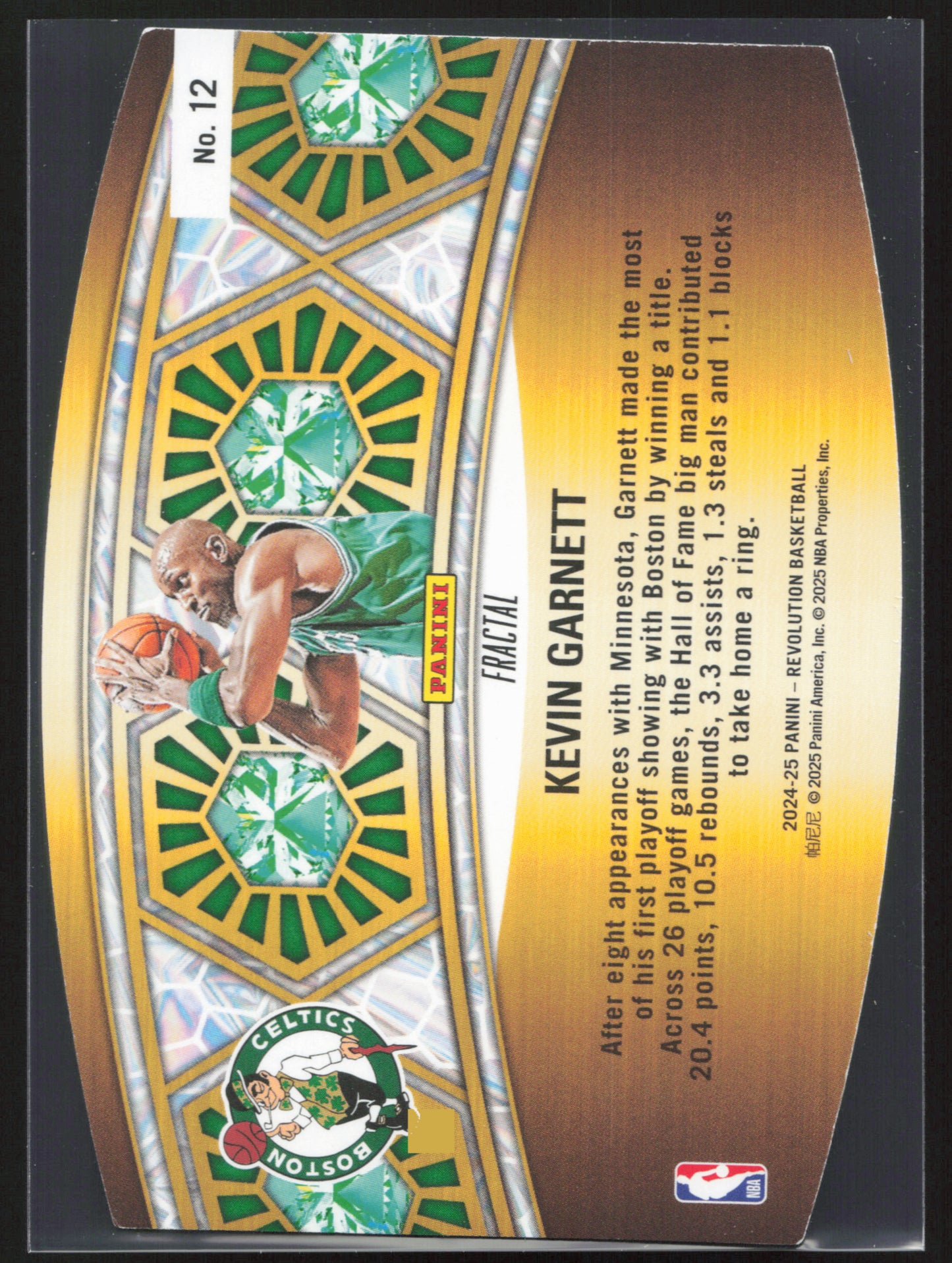 2024-25 Panini Revolution - Ring Bearers Fractal #12 Kevin Garnett