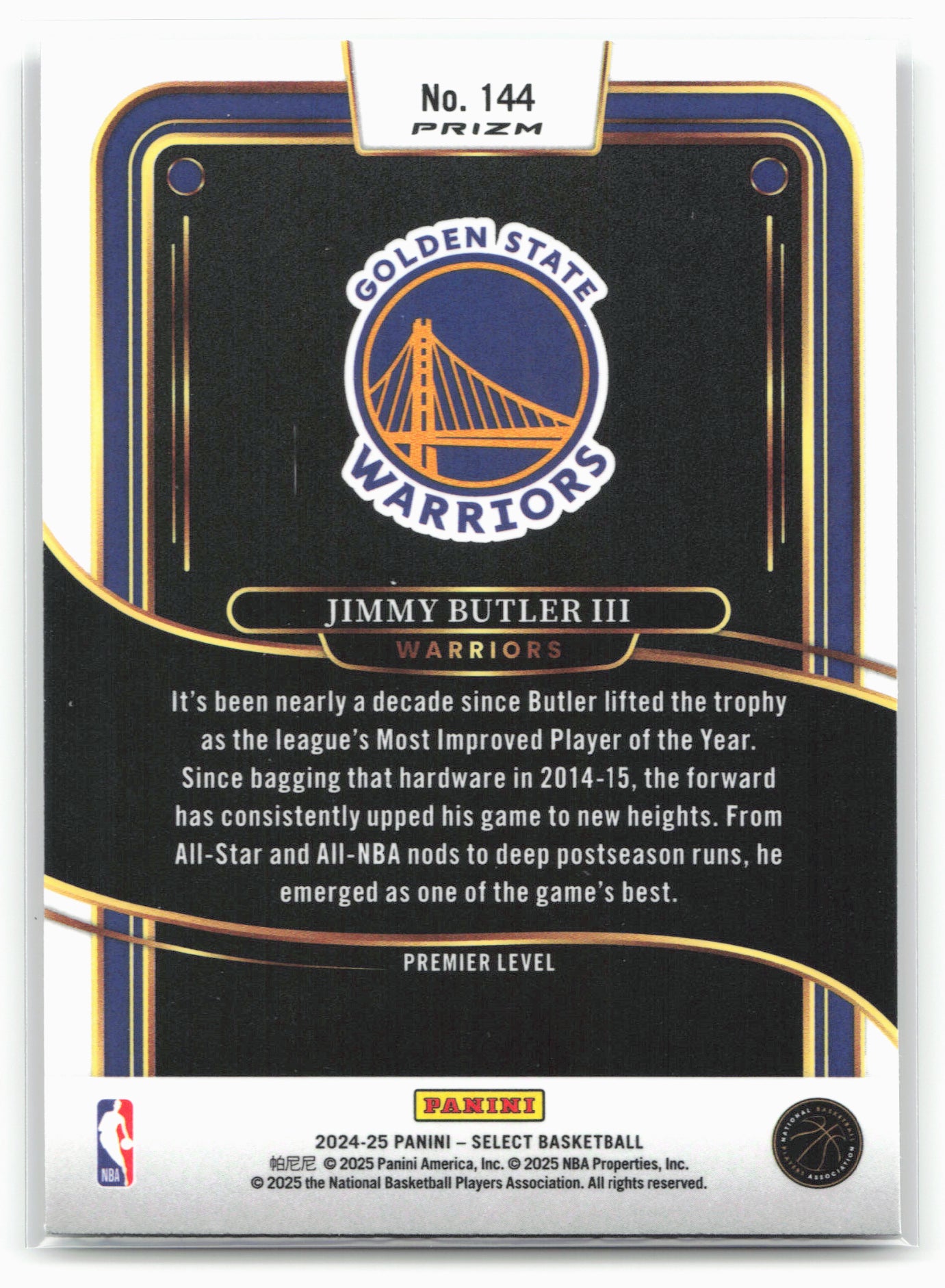 2024-25 Panini Select #144 Jimmy Butler III Green White Purple Prizm