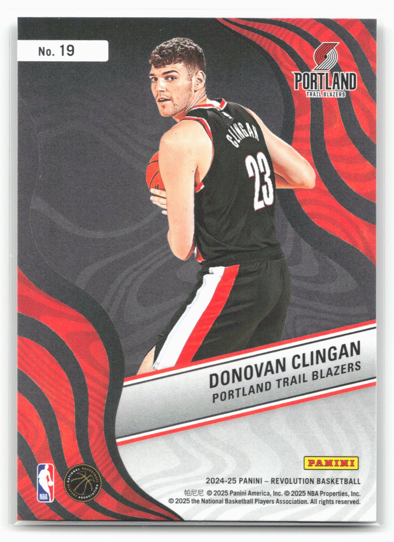 2024-25 Panini Revolution #19 Donovan Clingan New Wave 19495