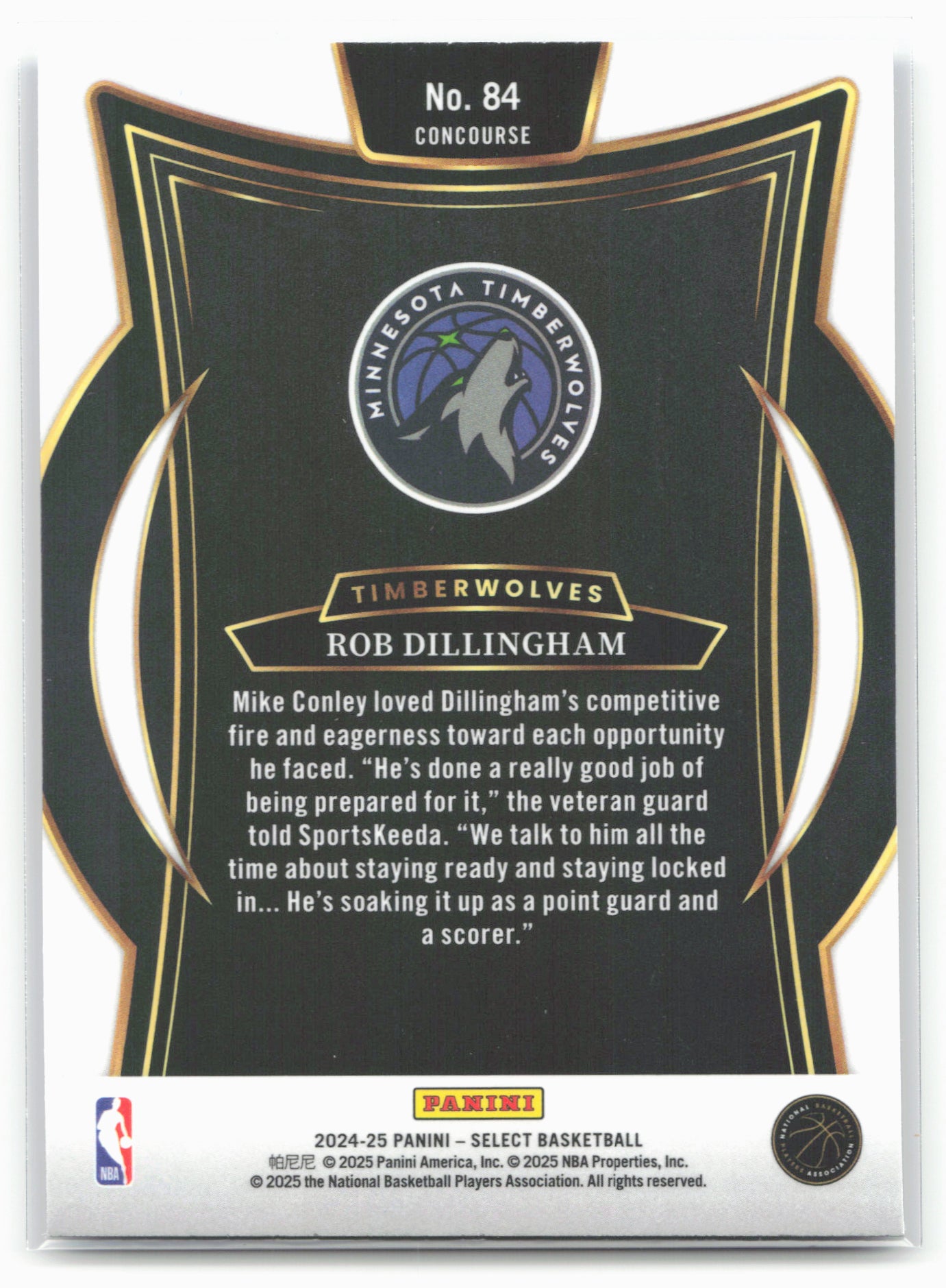 2024-25 Panini Select #84 Rob Dillingham Blue (Retail)