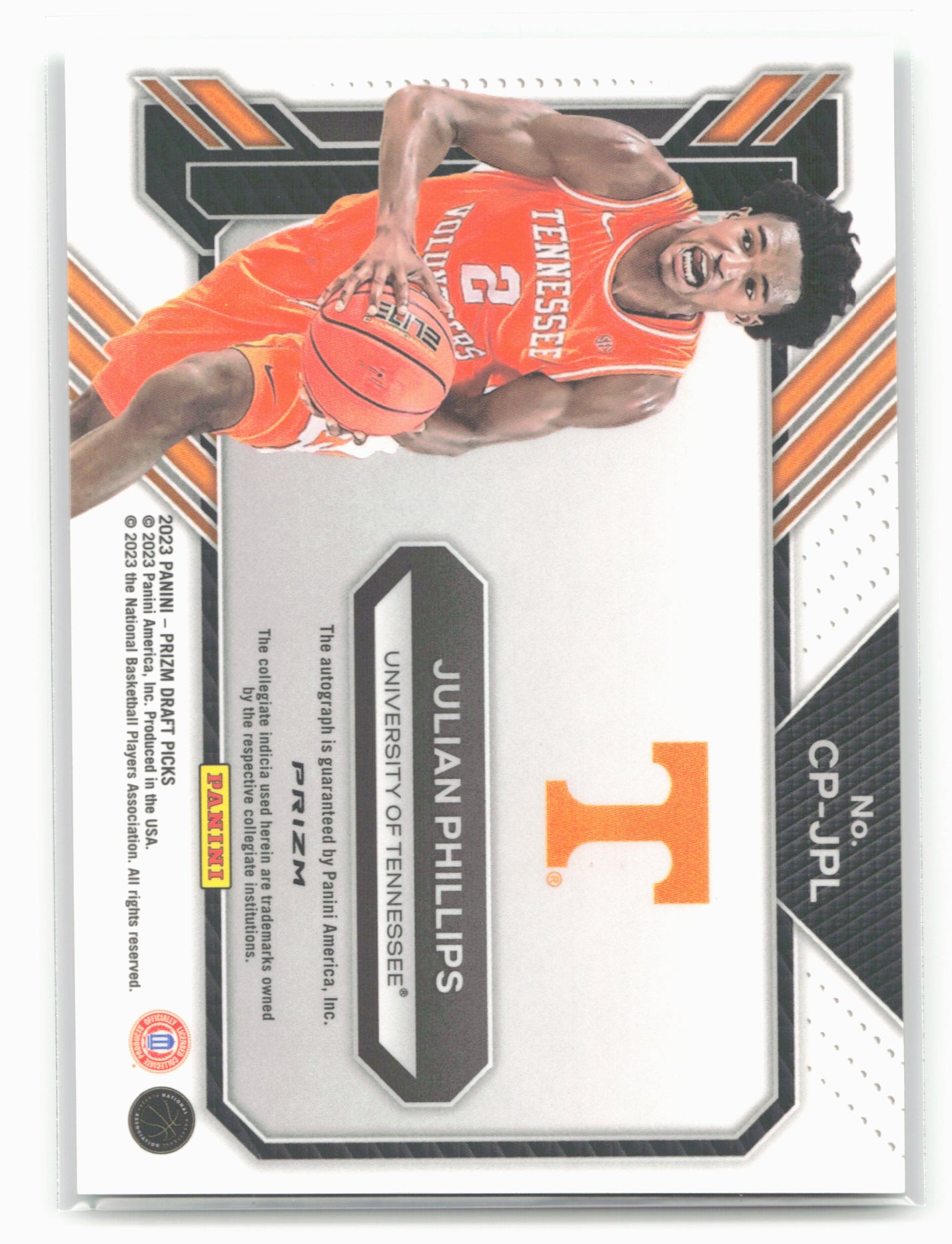 2023 Panini Prizm Draft Picks #CP-JPL Julian Phillips College Penmanship Green