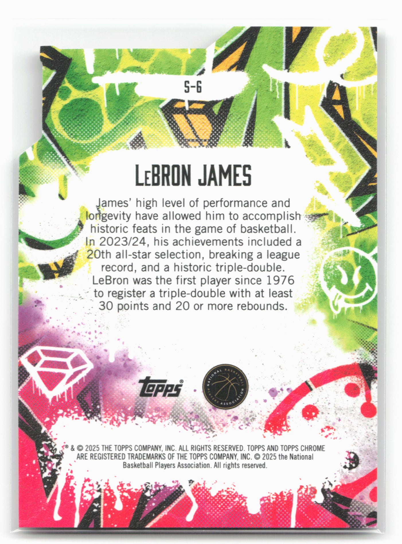 2024-25 Finest #S-6 Lebron James Showstoppers Die-Cut Refractor 19792
