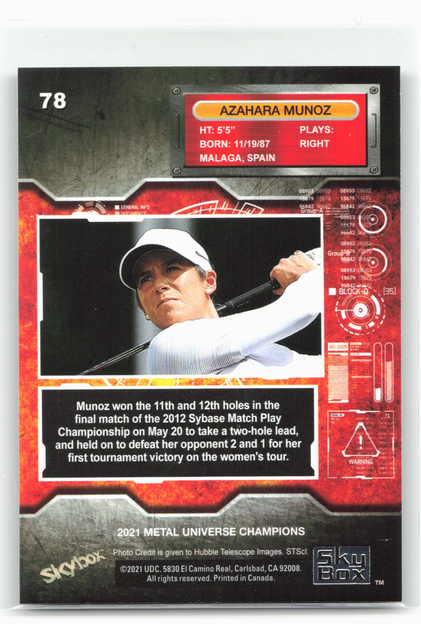 2021 SkyBox Metal Universe Champions #78 Azahara Munoz