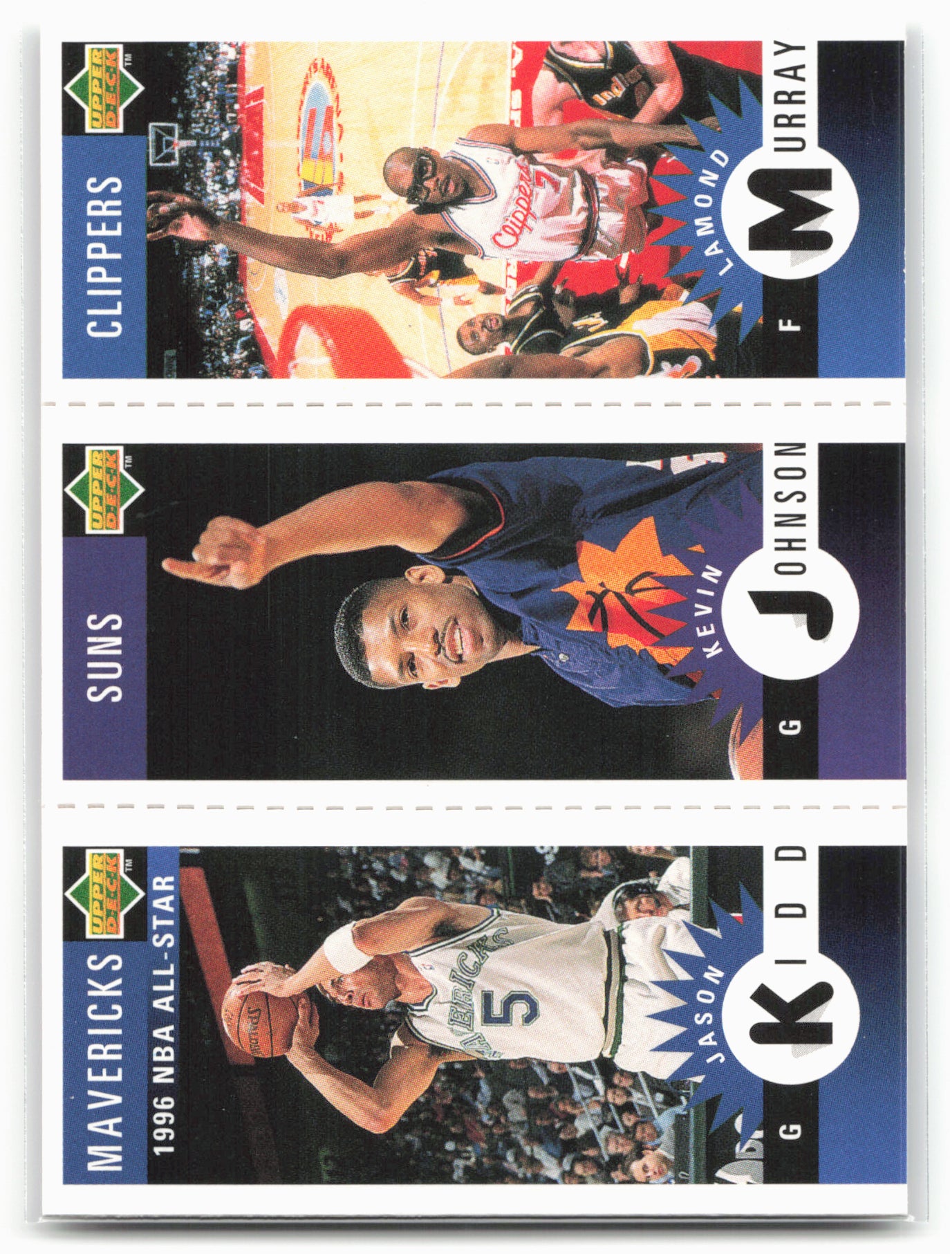 1996-97 Collector's Choice Kidd / Johnson / Murray Mini-Cards Panels