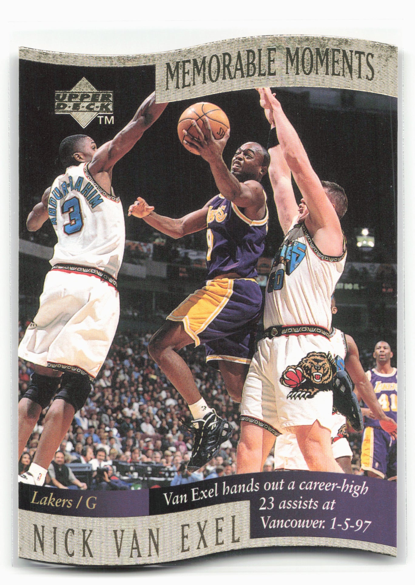 1996-97 Collector's Choice #2 Nick Van Exel Memorable Moments