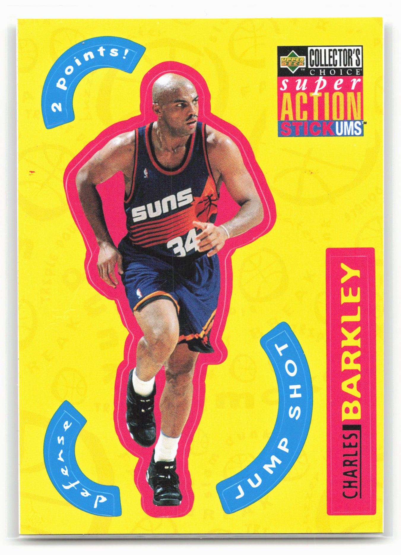 1996-97 Collector's Choice Italian #S21 Charles Barkley Super Action Stick 'Ums