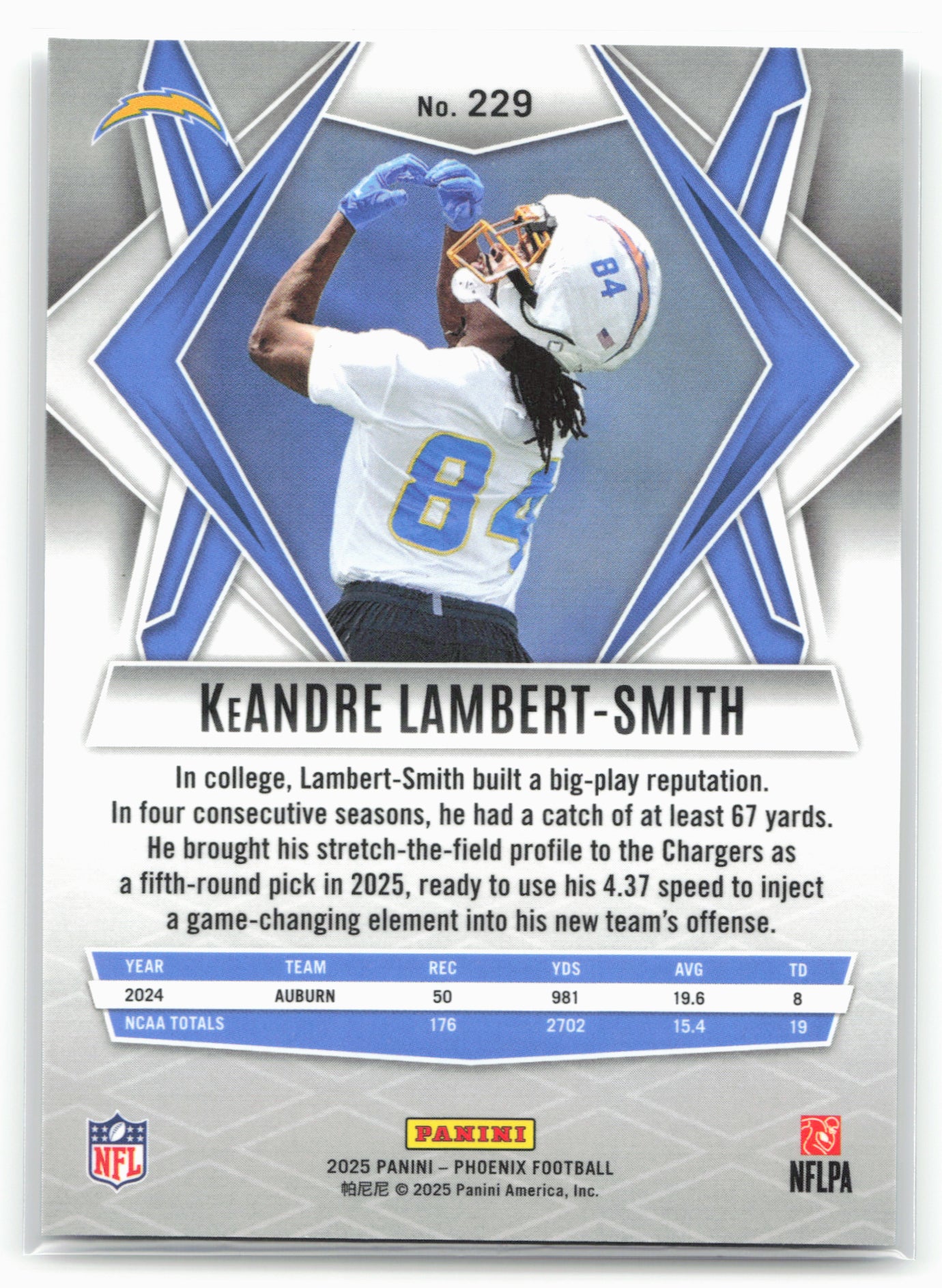 2025 Panini Phoenix #229 KeAndre Lambert-Smith Silver Prizm 25870