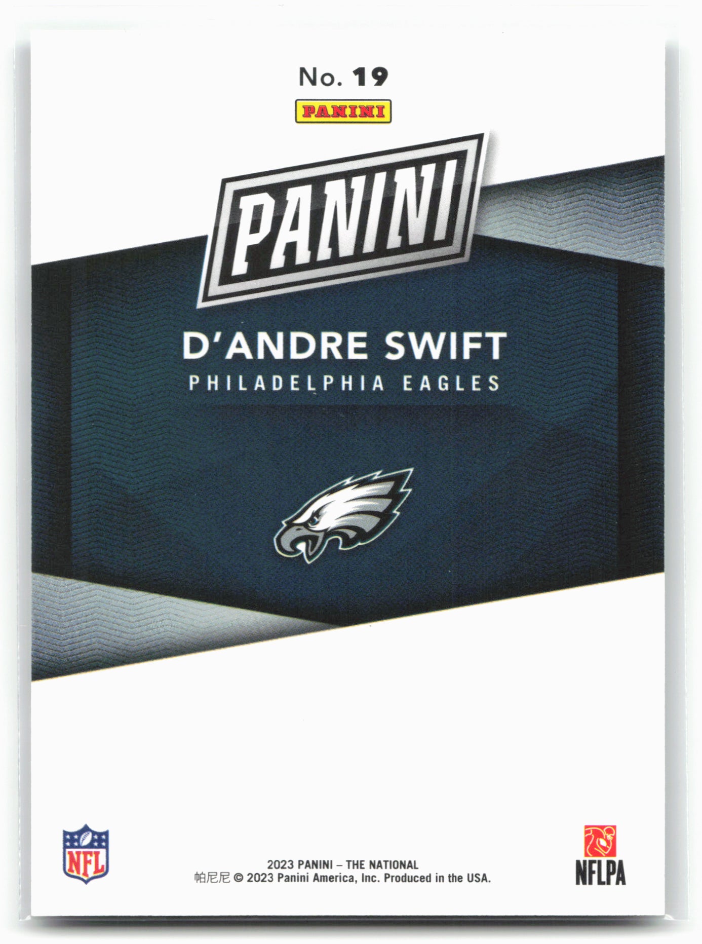 2023 Panini National Sports Convention Wrapper Redemption #19 D'Andre Swift
