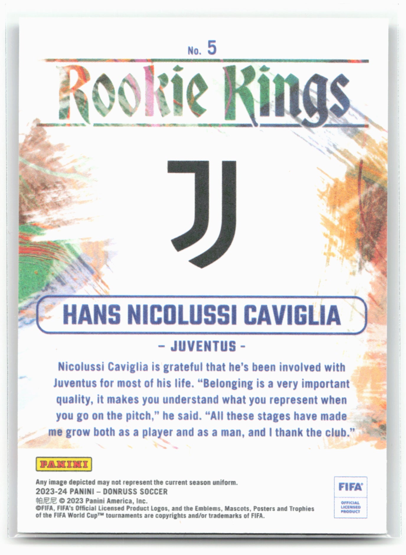 2023-24 Donruss #5 Hans Nicolussi Caviglia Rookie Kings 29118