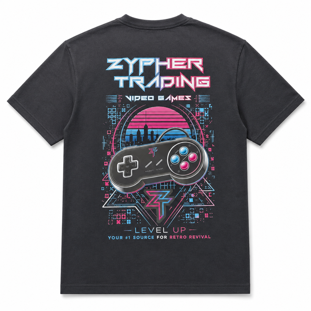 Zypher Trading Retro Revival T-Shirt – ZT Chest Logo / Full Back Design