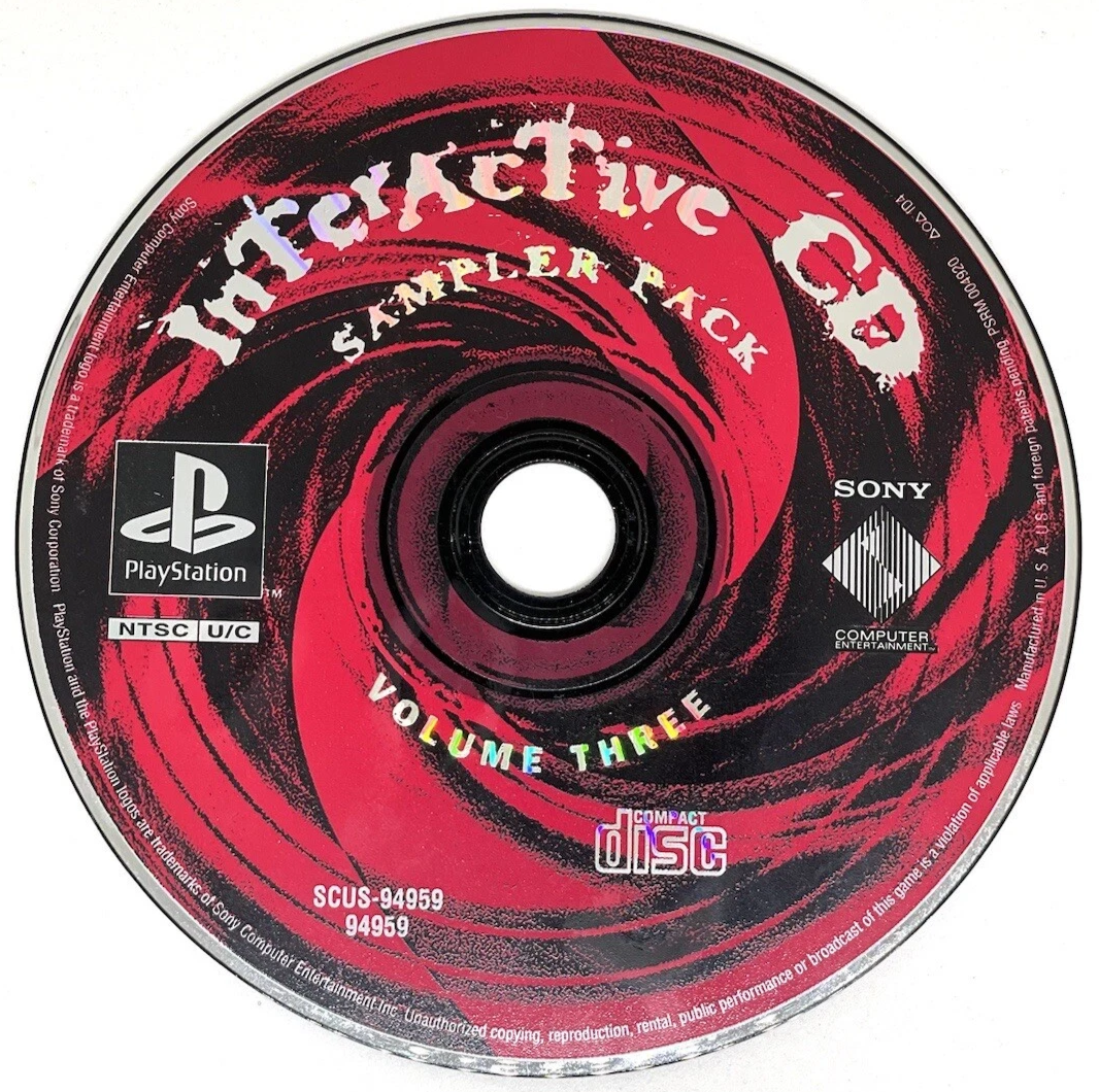 PlayStation Interactive CD Sampler Pack - Volume Three 3 | Sony PlayStation 1 | PS1