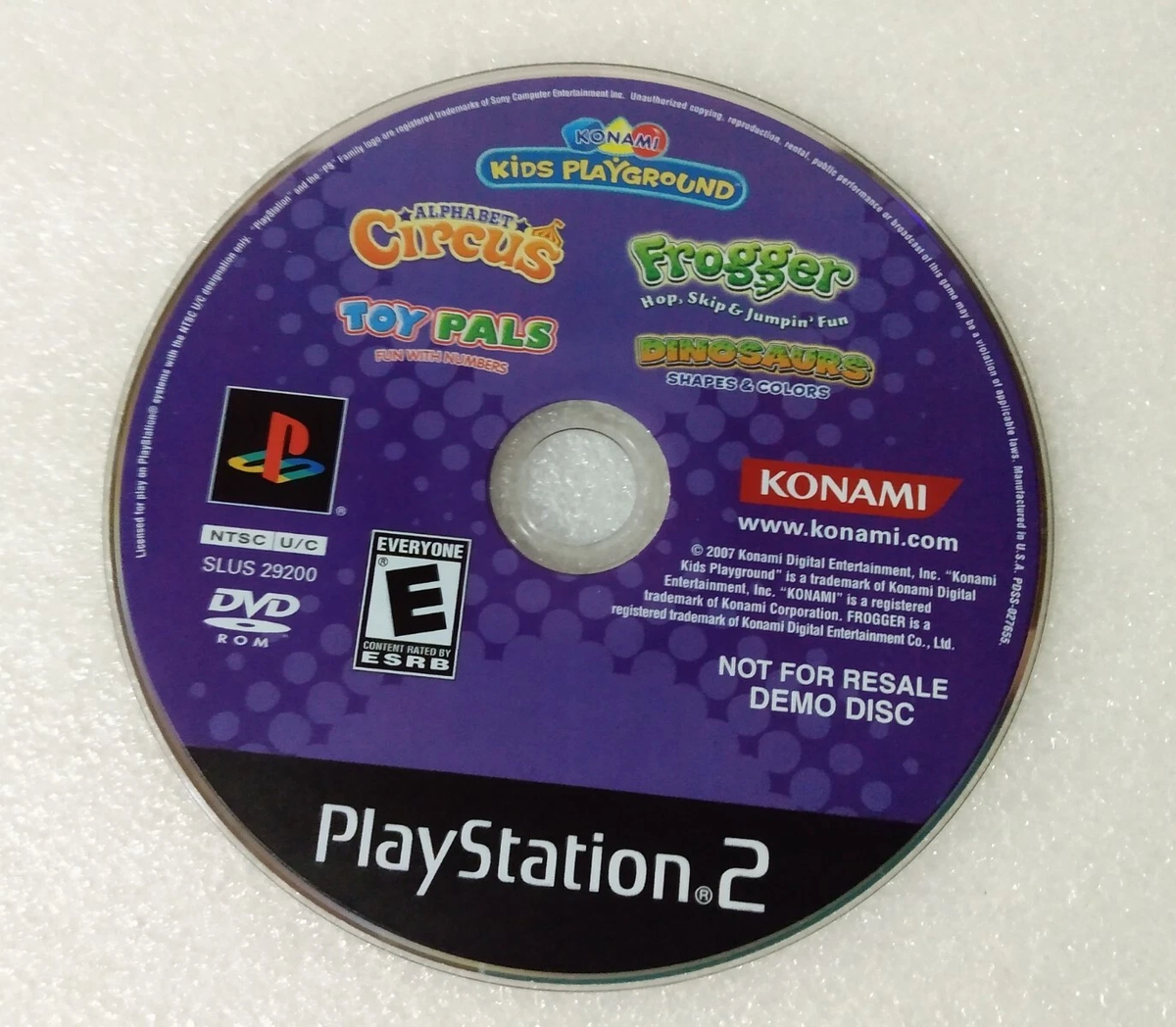 Konami Kids Playground (Demo Disc) | Sony PlayStation 2 | PS2