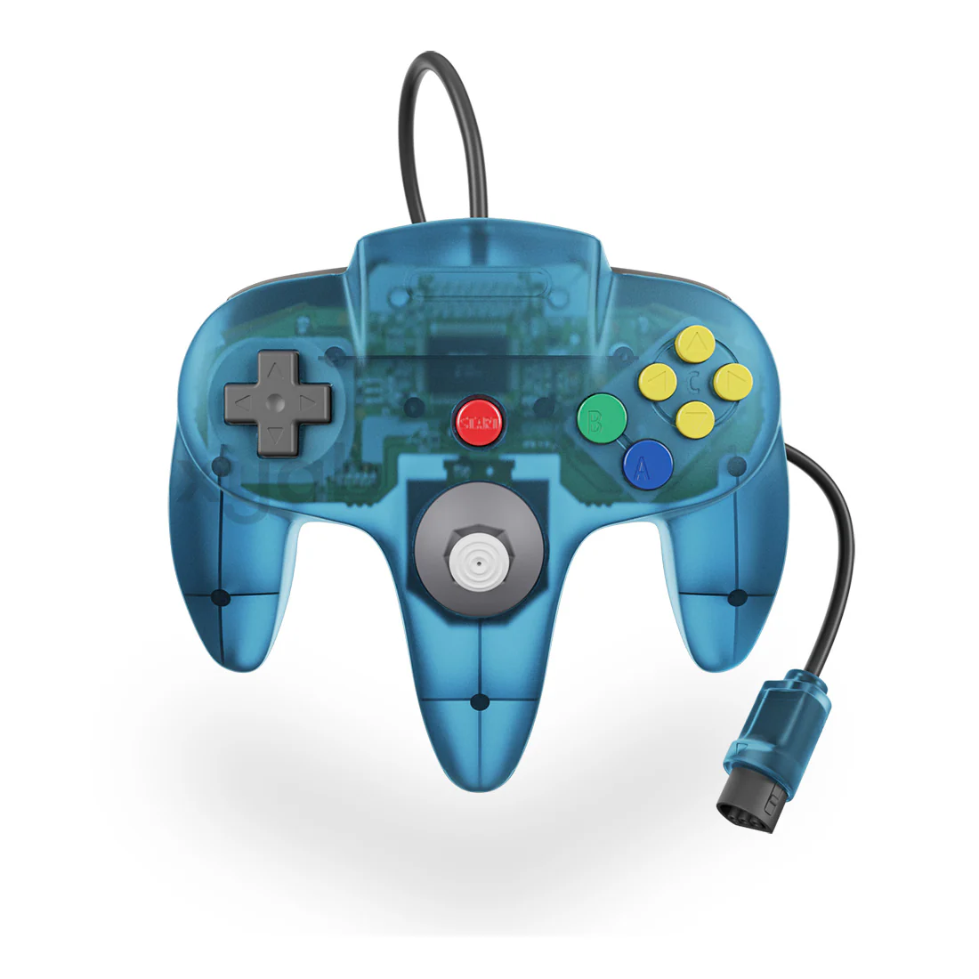 Turbo Teal Nintendo 64 Controller - XYAB Proto64
