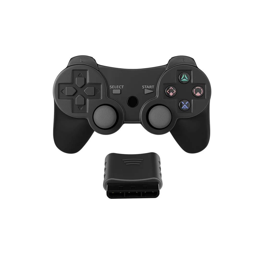PlayStation 2 Black Wireless Controller - XYAB Specter Wireless Controller