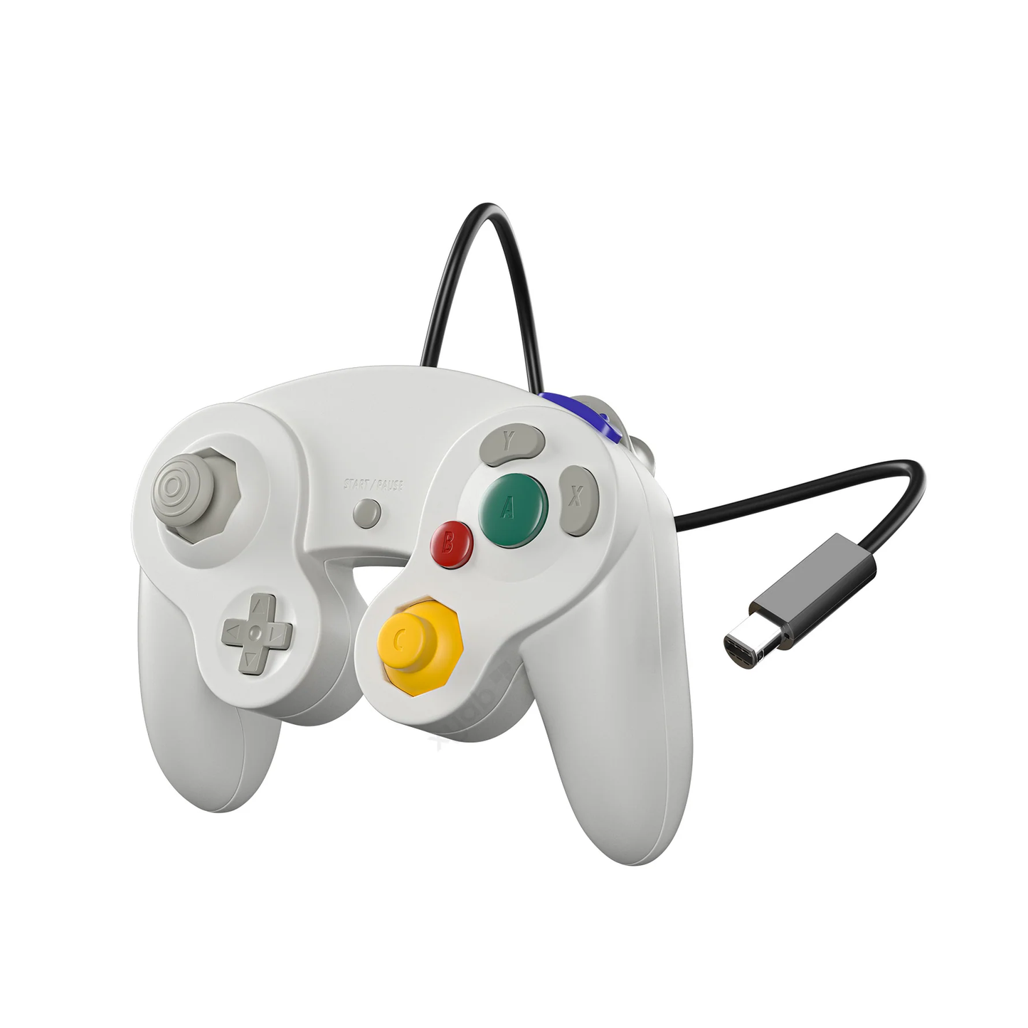 GameCube White Wired Controller - XYAB