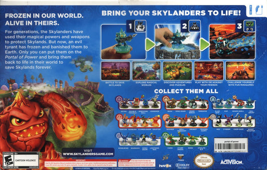 Skylanders: Spyro's Adventure | Wii | back cover | Data by MobyGames.com