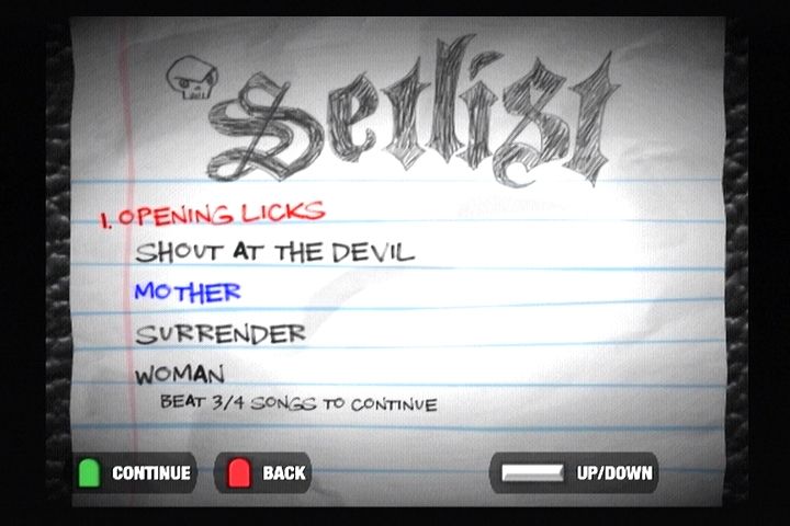 Guitar Hero II | PlayStation 2 | gameplay screenshot | region=North America | source-country= | zypher-v2 | moby-40d8aa43a17a | Data by MobyGames.com